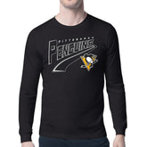 Pittsburgh Penguins Starter Modern Tailsweep Long Sleeve T-Shirt - NHL T-shirts