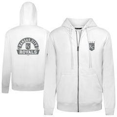 Kansas City Royals Levelwear Podium Chenille Logo Full-Zip Hoodie - MLB Hoodies