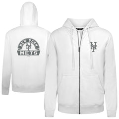 New York Mets Levelwear Podium Banner Arch Full-Zip Hoodie - MLB Hoodies
