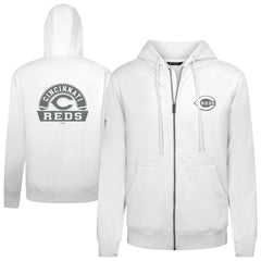 Cincinnati Reds Levelwear Podium Banner Arch Full-Zip Hoodie - MLB Hoodies