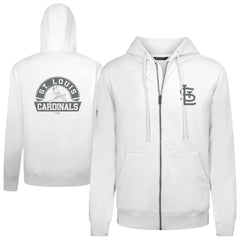St. Louis Cardinals Levelwear Podium Banner Arch Full-Zip Hoodie - MLB Hoodies