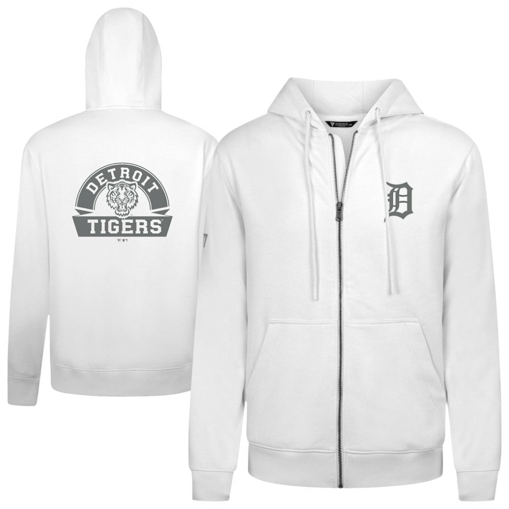 Detroit Tigers Levelwear Podium Banner Arch Full-Zip Hoodie - MLB Hoodies