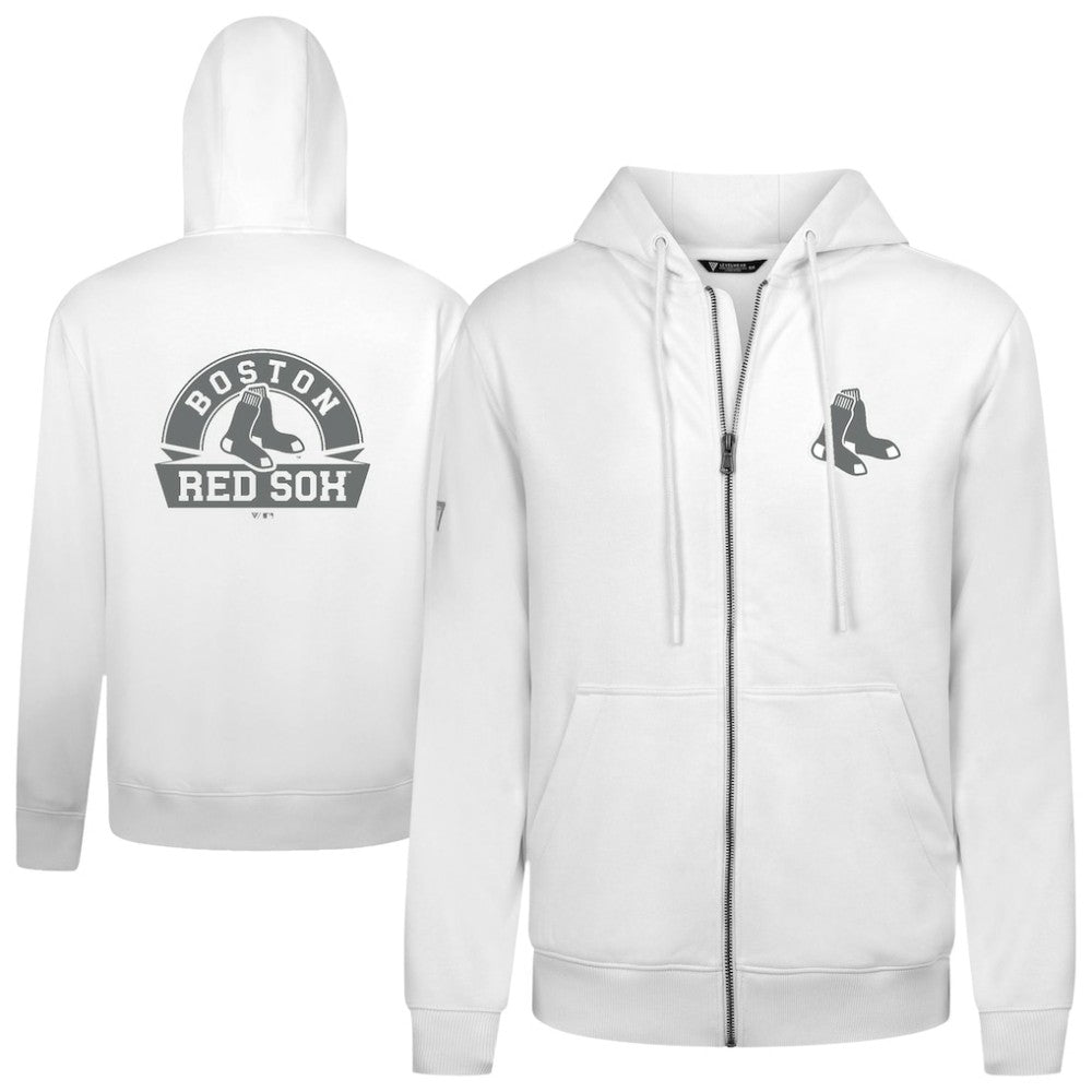 Boston Red Sox Levelwear Podium Banner Arch Full-Zip Hoodie - MLB Hoodies