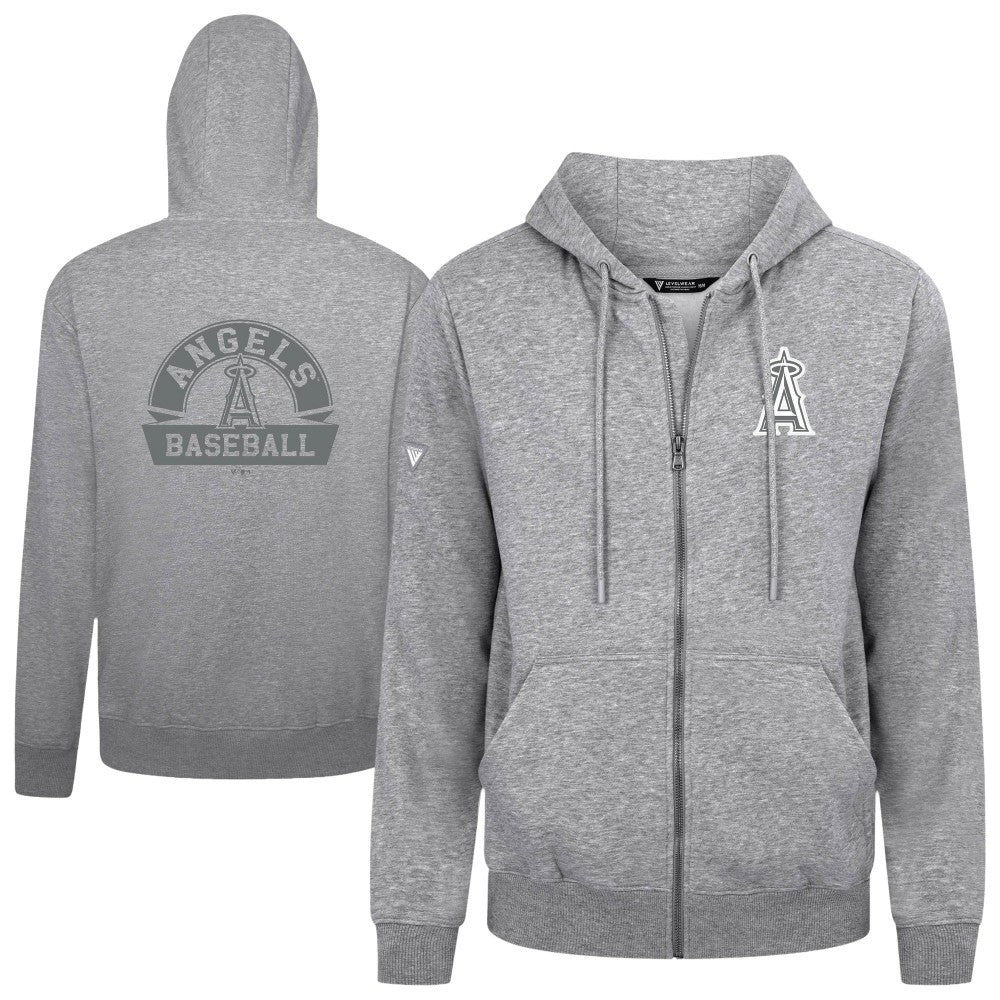 Los Angeles Angels Levelwear Podium Banner Arch Full-Zip Hoodie - MLB Hoodies