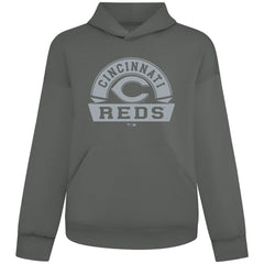 Cincinnati Reds Levelwear Luxe Signature Banner Arch Tri-Blend Hoodie - MLB Hoodies