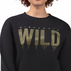 Minnesota Wild G-III 4Her by Carl Banks Women's Metallic Drop Printed Fleece Sweatshirt - NHL Sweatshirts