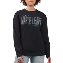 Toronto Maple Leafs G-III 4Her by Carl Banks Women's Metallic Drop Printed Fleece Sweatshirt - NHL Sweatshirts