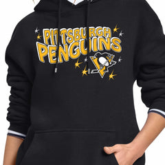 Pittsburgh Penguins Starter Women's Fireworks Fleece Hoodie - NHL Hoodies