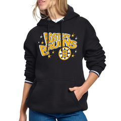 Boston Bruins Starter Women's Fireworks Fleece Hoodie - NHL Hoodies