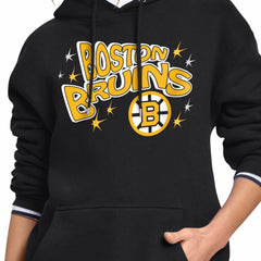 Boston Bruins Starter Women's Fireworks Fleece Hoodie - NHL Hoodies