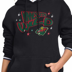 Minnesota Wild Starter Women's Fireworks Fleece Hoodie - NHL Hoodies