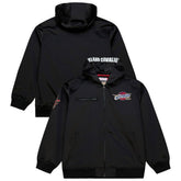 Black Cleveland Cavaliers Hardwood Classics Nights Walk the Tunnel Satin Bomber Full-Snap Hooded Jacket sale | NBA