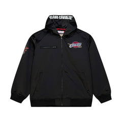 Black Cleveland Cavaliers Hardwood Classics Nights Walk the Tunnel Satin Bomber Full-Snap Hooded Jacket sale | NBA