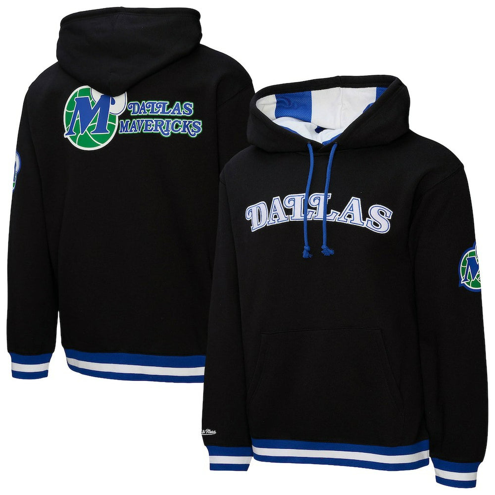 Black Dallas Mavericks Hardwood Classics Nights Playmaker Fleece Hoodie sale | NBA