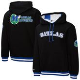 Black Dallas Mavericks Hardwood Classics Nights Playmaker Fleece Hoodie sale | NBA
