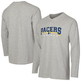 Gray Indiana Pacers Concepts Sport Hawthorn Thermal Knit Long Sleeve Henley T-Shirt | NBA
