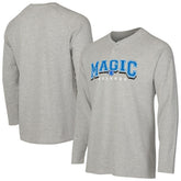 Gray Orlando Magic Concepts Sport Hawthorn Thermal Knit Long Sleeve Henley T-Shirt | NBA