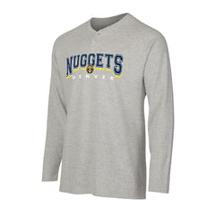 Gray Denver Nuggets Concepts Sport Hawthorn Thermal Knit Long Sleeve Henley T-Shirt sale | NBA