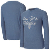 Royal New York Knicks Concepts Sport Women's Rigor Long Sleeve Jersey T-Shirt | NBA