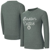 Hunter Green Boston Celtics Concepts Sport Women's Rigor Long Sleeve Jersey T-Shirt | NBA