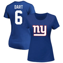New York Giants Jaxson Dart Women's Plus Size Name & Number Scoop Neck T-Shirt | NFL Near me