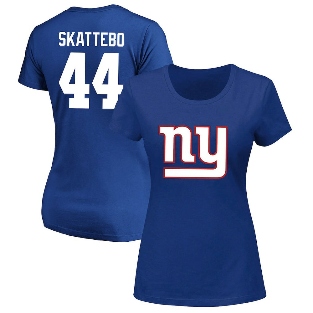 New York Giants Cam Skattebo Women's Plus Size Name & Number Scoop Neck T-Shirt | NFL Discount