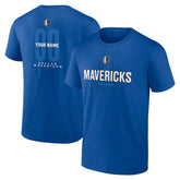 Blue Dallas Mavericks Center Court Name & Number Custom T-Shirt sale | NBA