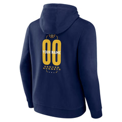 Navy Denver Nuggets Center Court Name & Number Custom Hoodie sale | NBA