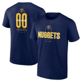 Navy Denver Nuggets Center Court Name & Number Custom T-Shirt sale | NBA