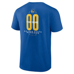 Royal Golden State Warriors Center Court Name & Number Custom T-Shirt sale | NBA