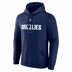 Navy Memphis Grizzlies Center Court Name & Number Custom Hoodie | NBA