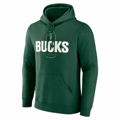 Hunter Green Milwaukee Bucks Center Court Name & Number Custom Hoodie | NBA