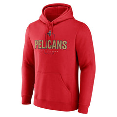 Red New Orleans Pelicans Center Court Name & Number Custom Hoodie | NBA
