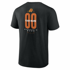 Black Phoenix Suns Center Court Name & Number Custom T-Shirt | NBA