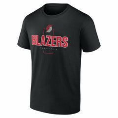 Black Portland Trail Blazers Center Court Name & Number Custom T-Shirt | NBA