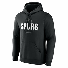 Black San Antonio Spurs Center Court Name & Number Custom Hoodie | NBA