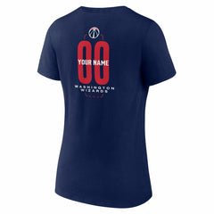 Navy Washington Wizards Women's Center Court Name & Number Custom V-Neck T-Shirt | NBA