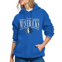 Blue Dallas Mavericks Starter Women's Arch Stripe Fleece Hoodie sale | NBA