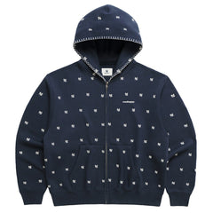 New York Yankees Madhappy Unisex All Over Fleece Full-Zip Hoodie - MLB Hoodies