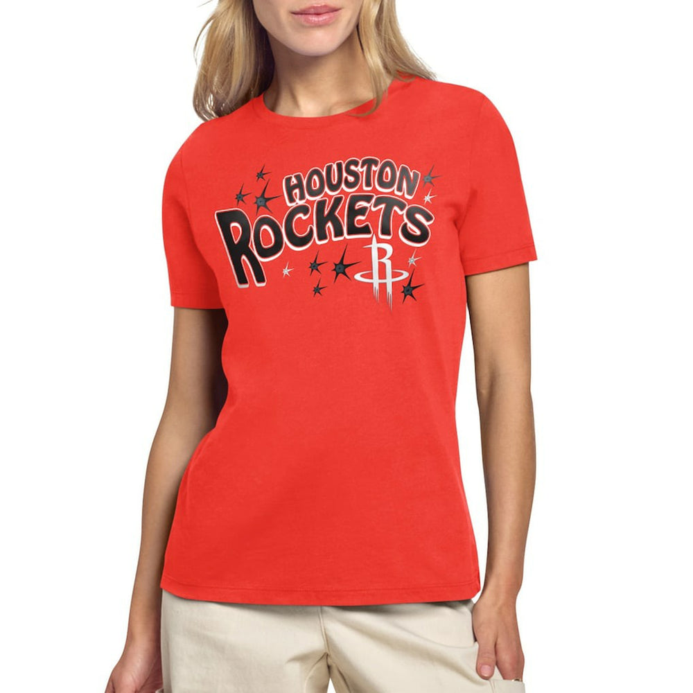 Red Houston Rockets Starter Women's Fireworks T-Shirt | NBA