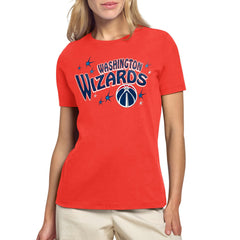 Red Washington Wizards Starter Women's Fireworks T-Shirt | NBA