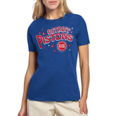 Blue Detroit Pistons Starter Women's Fireworks T-Shirt sale | NBA
