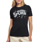 Black San Antonio Spurs Starter Women's Fireworks T-Shirt | NBA