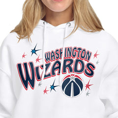 White Washington Wizards Starter Women's Fireworks Fleece Hoodie | NBA