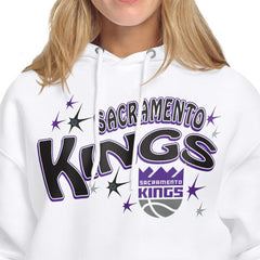 White Sacramento Kings Starter Women's Fireworks Fleece Hoodie | NBA