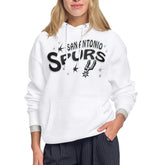 White San Antonio Spurs Starter Women's Fireworks Fleece Hoodie | NBA