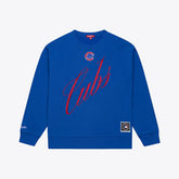 Chicago Cubs Mitchell & Ness Women's Script Sweatshirt - MLB Sweatshirts