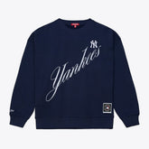 New York Yankees Mitchell & Ness Women's Script Sweatshirt - MLB Sweatshirts