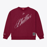 Philadelphia Phillies Mitchell & Ness Women's Script Sweatshirt - MLB Sweatshirts