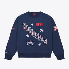 Washington Nationals Mitchell & Ness Women's Pep Rally Sweatshirt - MLB Sweatshirts
